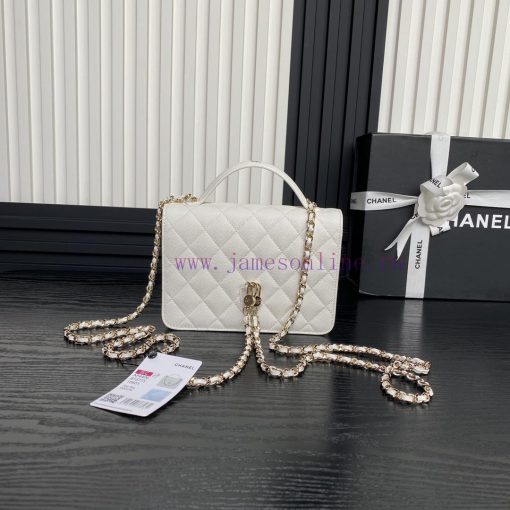 Chanel Bag Chanel 25C Spring New A4406 Logo Handheld Backpack with One Shoulder calf leather jzkrqz5h - Image 3