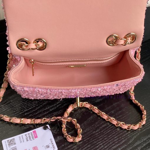 Chanel Bag Chanel 24K runway AS4561 glitter CFThe glitter weaves together and shines brightl gy2lr4xv - Image 8