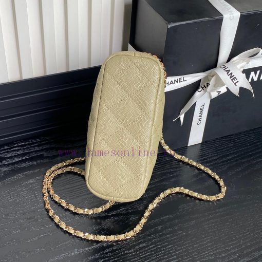 Chanel Bag Chanel 25C lunch box bag A4386 calf leather and metal chain ️ Design style Double zpsh1jf4 - Image 6