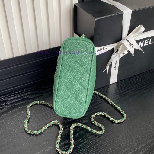 Chanel Bag Chanel 25C lunch box bag A4386 calf leather and metal chain ️ Design style Double 0mdr1b68 - Image 7