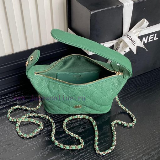 Chanel Bag Chanel 25C lunch box bag A4386 calf leather and metal chain ️ Design style Double 0mdr1b68 - Image 8