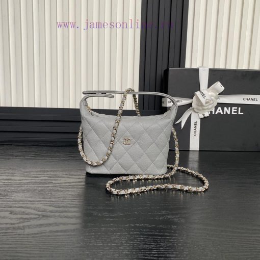 Chanel Bag Chanel 25C lunch box bag A4386 calf leather and metal chain ️ Design style Double e1rn7gdj