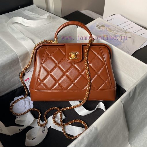 Chanel Bag Chanel 24A Handmade Visit Series Doctor's Bag AS4959 Physical Super Beautiful Oil uyrq2z5t
