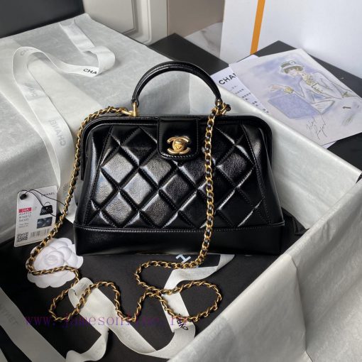Chanel Bag Chanel 24A Handmade Visit Series Doctor's Bag AS4959 Physical Super Beautiful Oil q0ptnfso
