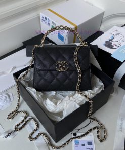 Chanel Bag Chanel 23p Black Horse Kelly Long Handle Bag🤍 Model A3237 🦢Material: Litchi cowhi c2spwap9