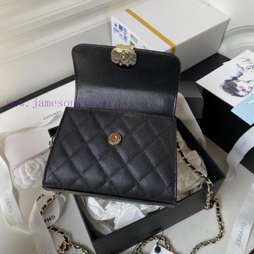 Chanel Bag Chanel 23p Black Horse Kelly Long Handle Bag🤍 Model A3237 🦢Material: Litchi cowhi c2spwap9 - Image 10