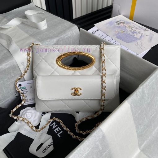 Chanel Bag Chanel ️ 24B Autumn/Winter Collection Premium Banquet Bag AS5038 Small Size 🪽 She a9h0dpue