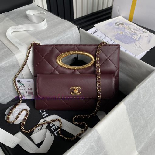 Chanel Bag Chanel ️ 24B Autumn/Winter Collection Premium Banquet Bag AS5038 Small Size 🪽 She 3qg6a614