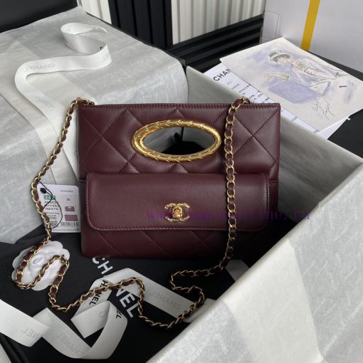 Chanel Bag Chanel ️ 24B Autumn/Winter Collection Premium Banquet Bag AS5038 Small Size 🪽 She 3qg6a614 - Image 2