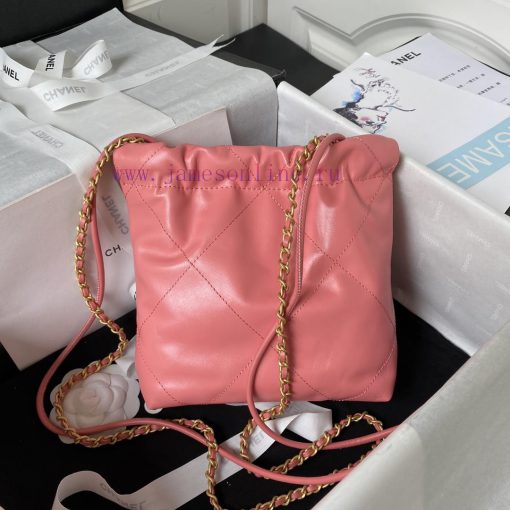 Chanel Bag Deep powder Chanel 23SAS3980 🥰 Chanel's mini22 hits the heartXiangnai Goose's bag smuca3bd - Image 3