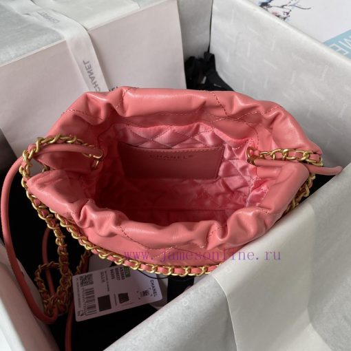 Chanel Bag Deep powder Chanel 23SAS3980 🥰 Chanel's mini22 hits the heartXiangnai Goose's bag smuca3bd - Image 7