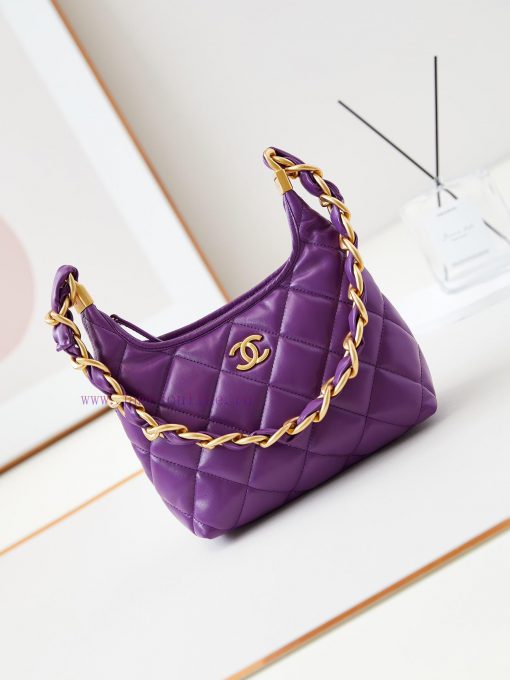 Chanel Bag 24A Advanced Handicraft Workshop Series HoboOil wax sheepskin, vintage antique go uv49awg2