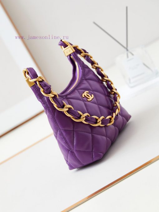 Chanel Bag 24A Advanced Handicraft Workshop Series HoboOil wax sheepskin, vintage antique go uv49awg2 - Image 4