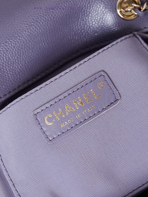 Chanel Bag The 24B super popular double backpack is very small in size, almost the same size 26vdgdhv - Image 9