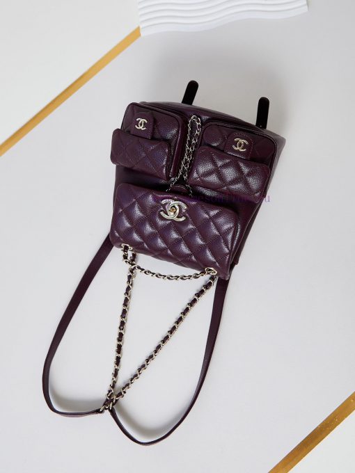 Chanel Bag The 24B super popular double backpack is very small in size, almost the same size 9ch245b7 - Image 7