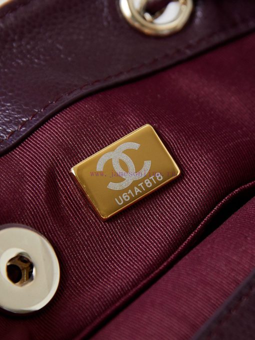 Chanel Bag The 24B super popular double backpack is very small in size, almost the same size 9ch245b7 - Image 10