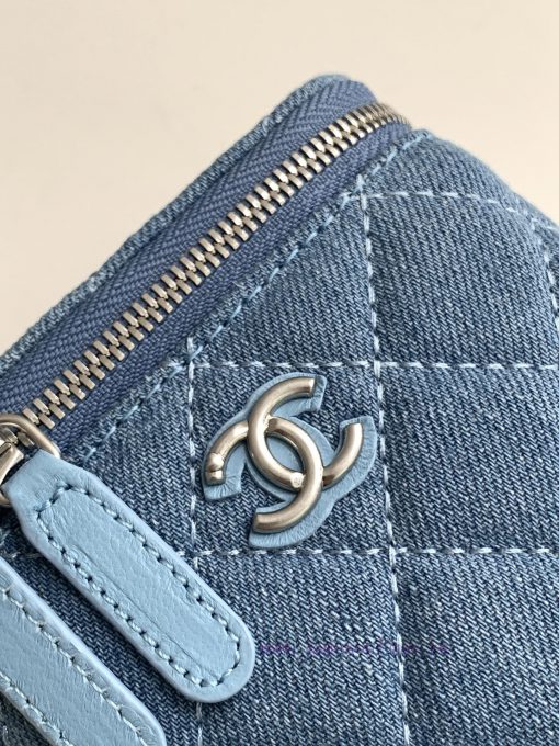 Chanel Bag 24k box bag denim fabric with the most beautiful heart adjustable buckle and adju azsmj9gr - Image 6
