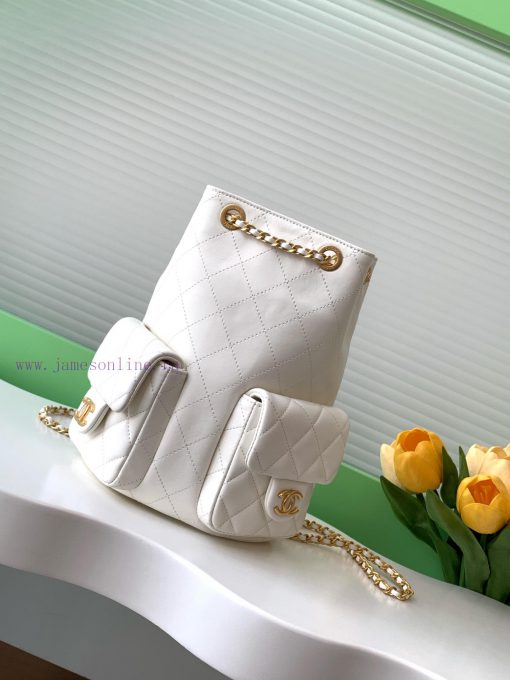 Chanel Bag 25C Early Spring Vacation Series Sheepskin Backpack Shoulder Straps Still Leather 7t3nbkuj