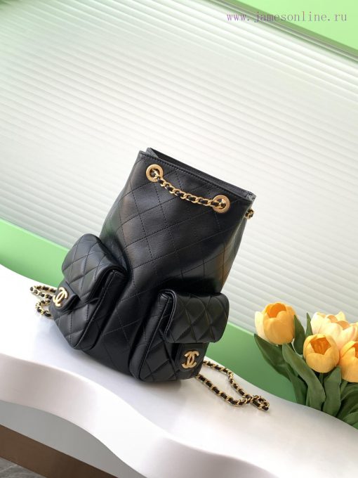 Chanel Bag 25C Early Spring Vacation Series Sheepskin Backpack Shoulder Straps Still Leather cy3evxw2 - Image 2