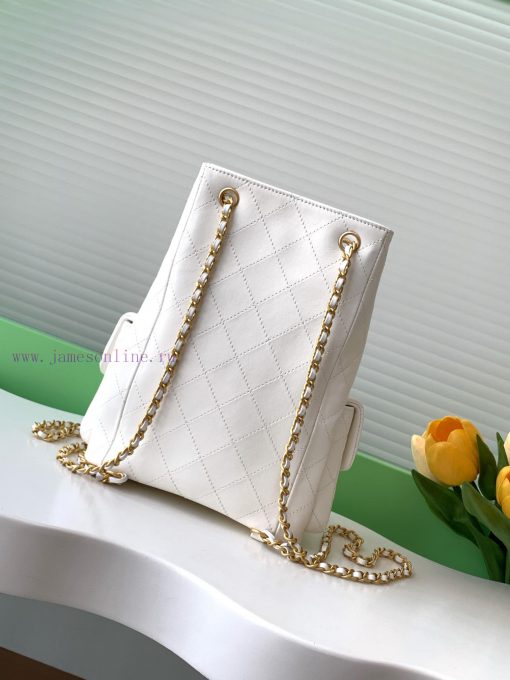 Chanel Bag 25C Early Spring Vacation Series Sheepskin Backpack Shoulder Straps Still Leather 7t3nbkuj - Image 4