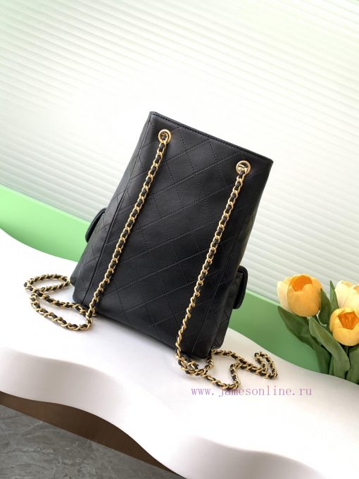 Chanel Bag 25C Early Spring Vacation Series Sheepskin Backpack Shoulder Straps Still Leather cy3evxw2 - Image 4