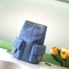 Chanel Bag 25C Early Spring Vacation Series Denim Cowboy Backpack Shoulder Strap Still Leath h6ccxgwv
