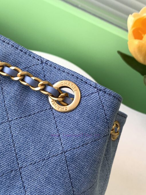 Chanel Bag 25C Early Spring Vacation Series Denim Cowboy Backpack Shoulder Strap Still Leath h6ccxgwv - Image 6