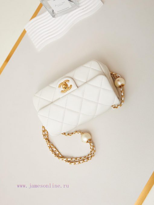 Chanel Bag The 24S pearl rice dumpling xiang grandma's classic bag type came back as the ret jd5004cj - Image 7