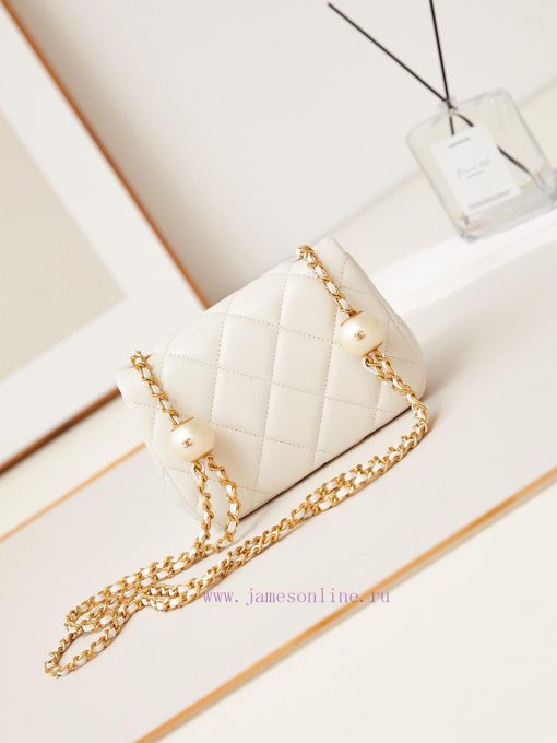 Chanel Bag The 24S pearl rice dumpling xiang grandma's classic bag type came back as the ret uzdkafdo - Image 4