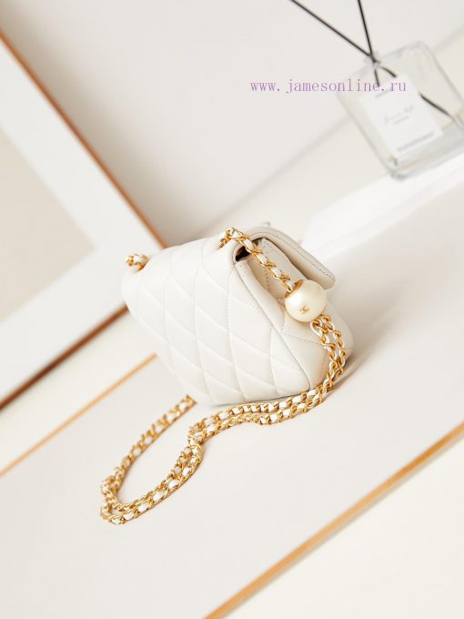 Chanel Bag The 24S pearl rice dumpling xiang grandma's classic bag type came back as the ret uzdkafdo - Image 6