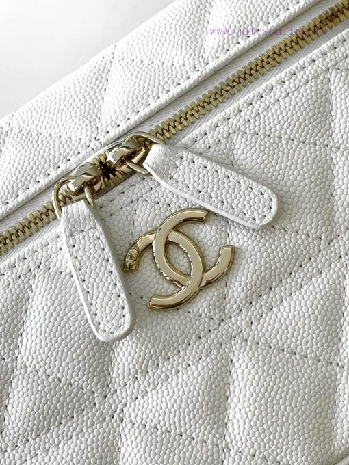 Chanel Bag The 25C lunch box bag is exquisite and compact, with a chain handle and granular bwin3q1y - Image 6
