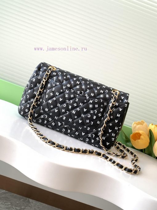 Chanel Bag 24s black and white letter printed CF, the more exquisite it looks, wowThe unique 5cay5c8e - Image 4