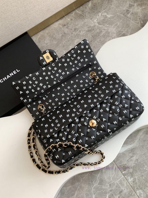 Chanel Bag 24s black and white letter printed CF, the more exquisite it looks, wowThe unique 5cay5c8e - Image 7