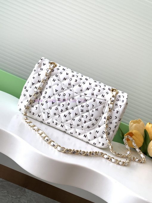 Chanel Bag 24s black and white letter printed CF, the more exquisite it looks, wowThe unique fzwcdawy - Image 4