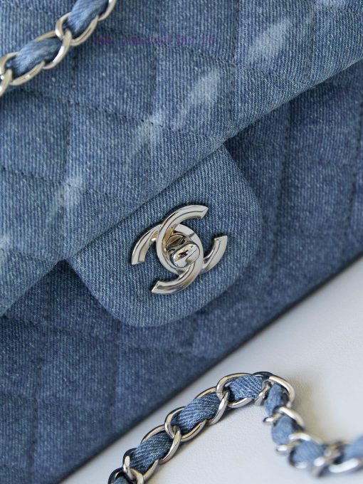 Chanel Bag Chanel vintage limited edition denim graffitiLarge CF 25cm qe7gxj8w - Image 3