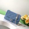 Chanel Bag 25c denim heart-shaped chain bag, this new season has a new heart-shaped style, c ufmk4lkp