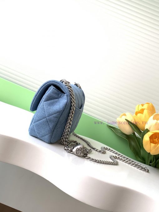 Chanel Bag 25c denim heart-shaped chain bag, this new season has a new heart-shaped style, c ufmk4lkp - Image 3