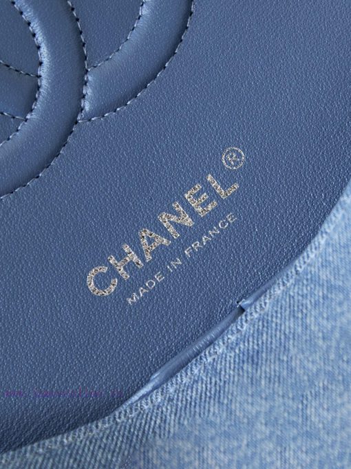 Chanel Bag Chanel vintage limited edition denim graffitiLarge CF 25cm qe7gxj8w - Image 9