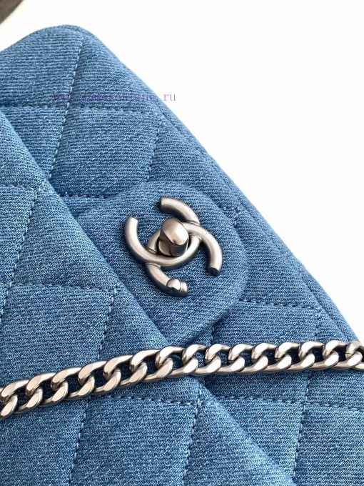 Chanel Bag 25c denim heart-shaped chain bag, this new season has a new heart-shaped style, c ufmk4lkp - Image 6