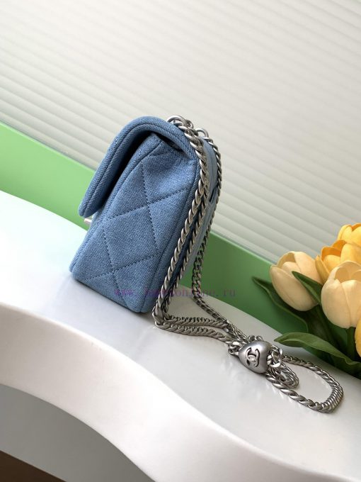 Chanel Bag 25c denim heart-shaped chain bag, this new season has a new heart-shaped style, c dc4ujxjq - Image 3