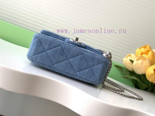 Chanel Bag 25c denim heart-shaped chain bag, this new season has a new heart-shaped style, c dc4ujxjq - Image 5