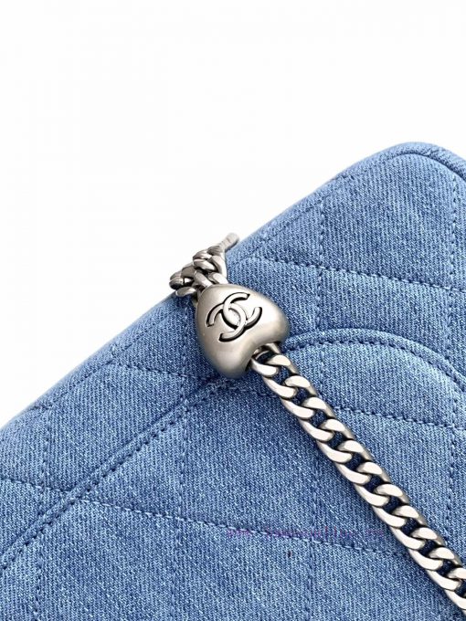 Chanel Bag 25c denim heart-shaped chain bag, this new season has a new heart-shaped style, c zcxbspwi - Image 7