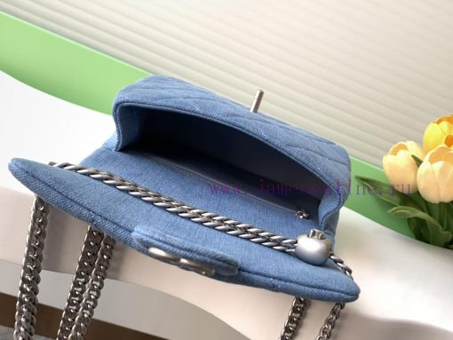 Chanel Bag 25c denim heart-shaped chain bag, this new season has a new heart-shaped style, c zcxbspwi - Image 8
