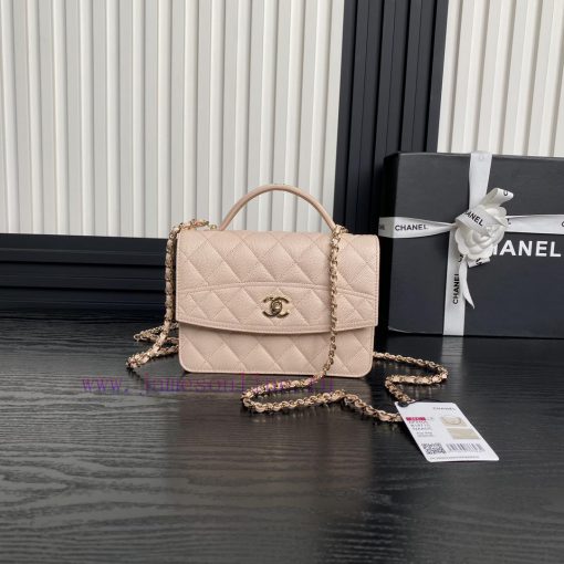 Chanel Bag Chanel 25C Spring New A4406 Logo Handheld Backpack with One Shoulder calf leather w5f4667w - Image 2