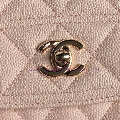 Chanel Bag Chanel 25C Spring New A4406 Logo Handheld Backpack with One Shoulder calf leather w5f4667w - Image 4