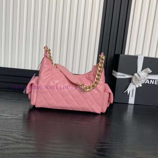 Chanel Bag  Chanel 🧩 25C early spring series AS5339 Hoho hippie bag with double bag opening 4gb016lv - Image 3