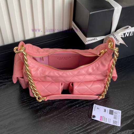 Chanel Bag  Chanel 🧩 25C early spring series AS5339 Hoho hippie bag with double bag opening 4gb016lv - Image 9