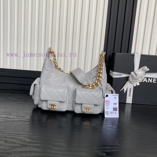 Chanel Bag  Chanel 🧩 25C early spring series AS5339 Hoho hippie bag with double bag opening kyqnmd02 - Image 2