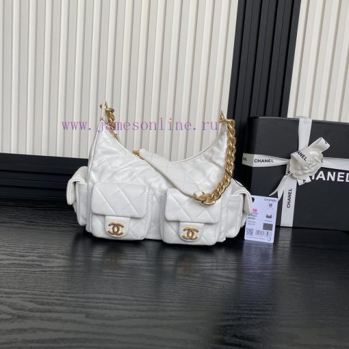 Chanel Bag  Chanel 🧩 25C early spring series AS5339 Hoho hippie bag with double bag opening 0096nwit