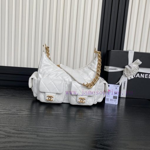 Chanel Bag  Chanel 🧩 25C early spring series AS5339 Hoho hippie bag with double bag opening 0096nwit - Image 2